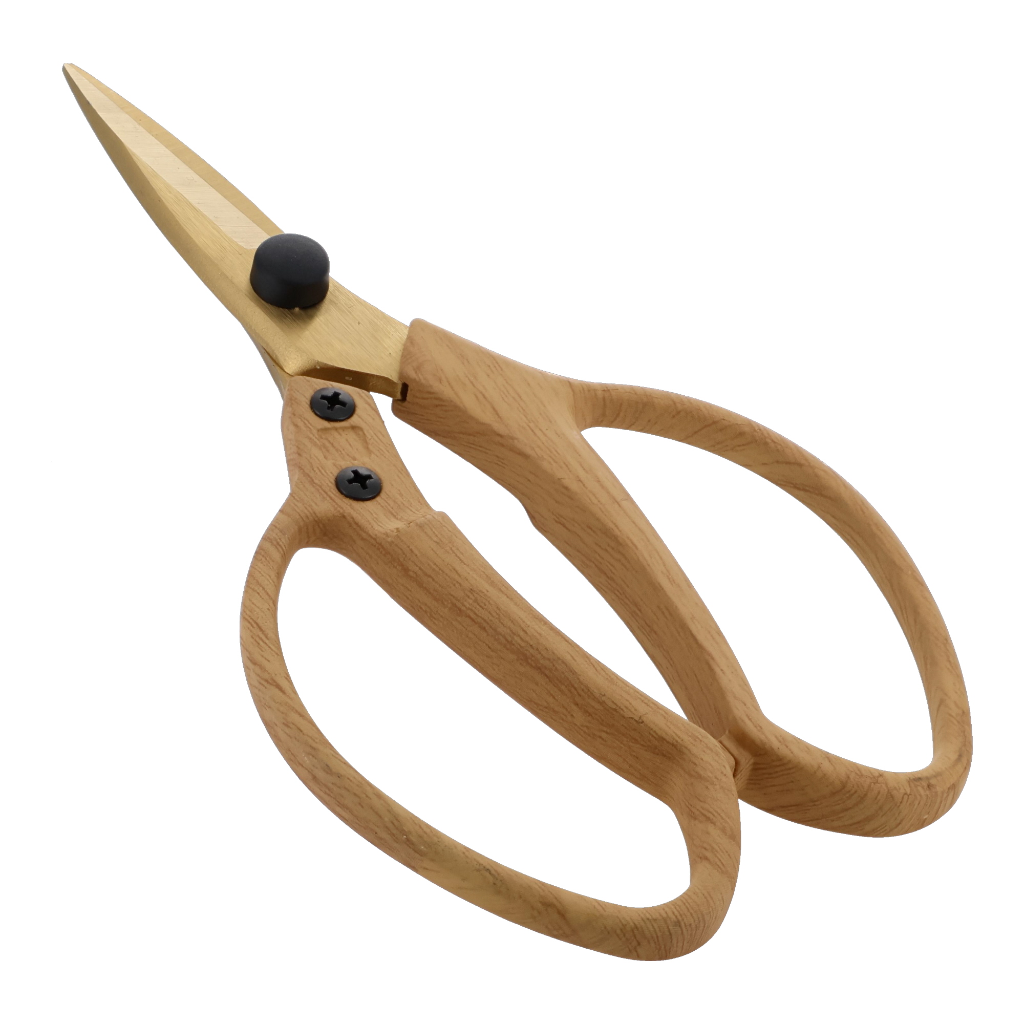 A821 鋏（ハサミ） 植木鋏 Wood Style チタンコーティング 植木鋏