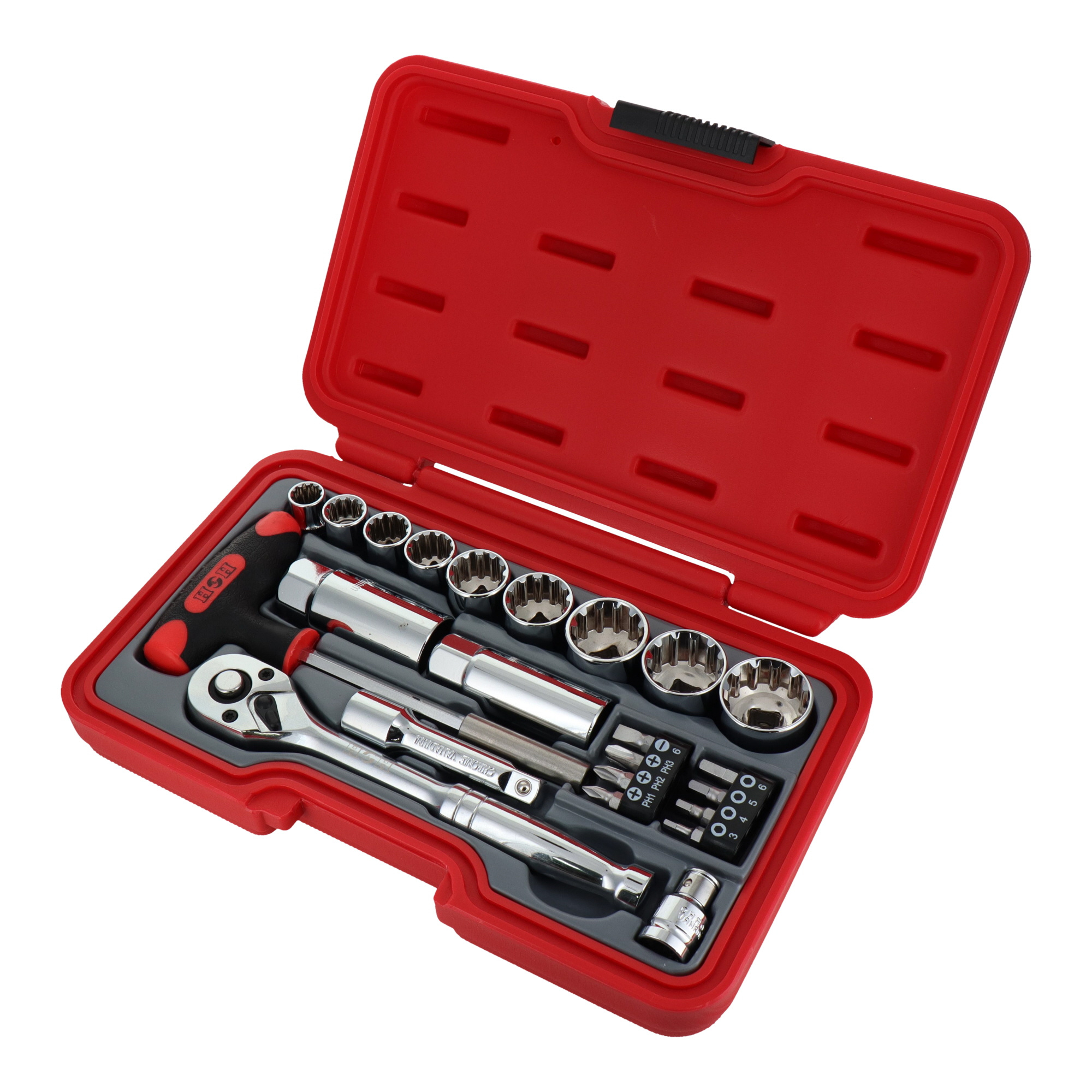 H-3023 ソケットレンチ ソケット＆ビットセット 23pcs.ソケットレンチ