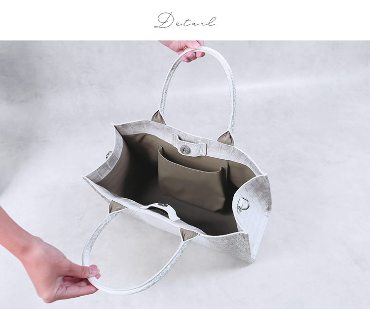 ヒマラヤ クロコダイル ハンドバッグ 2way ショルダーバッグ トート