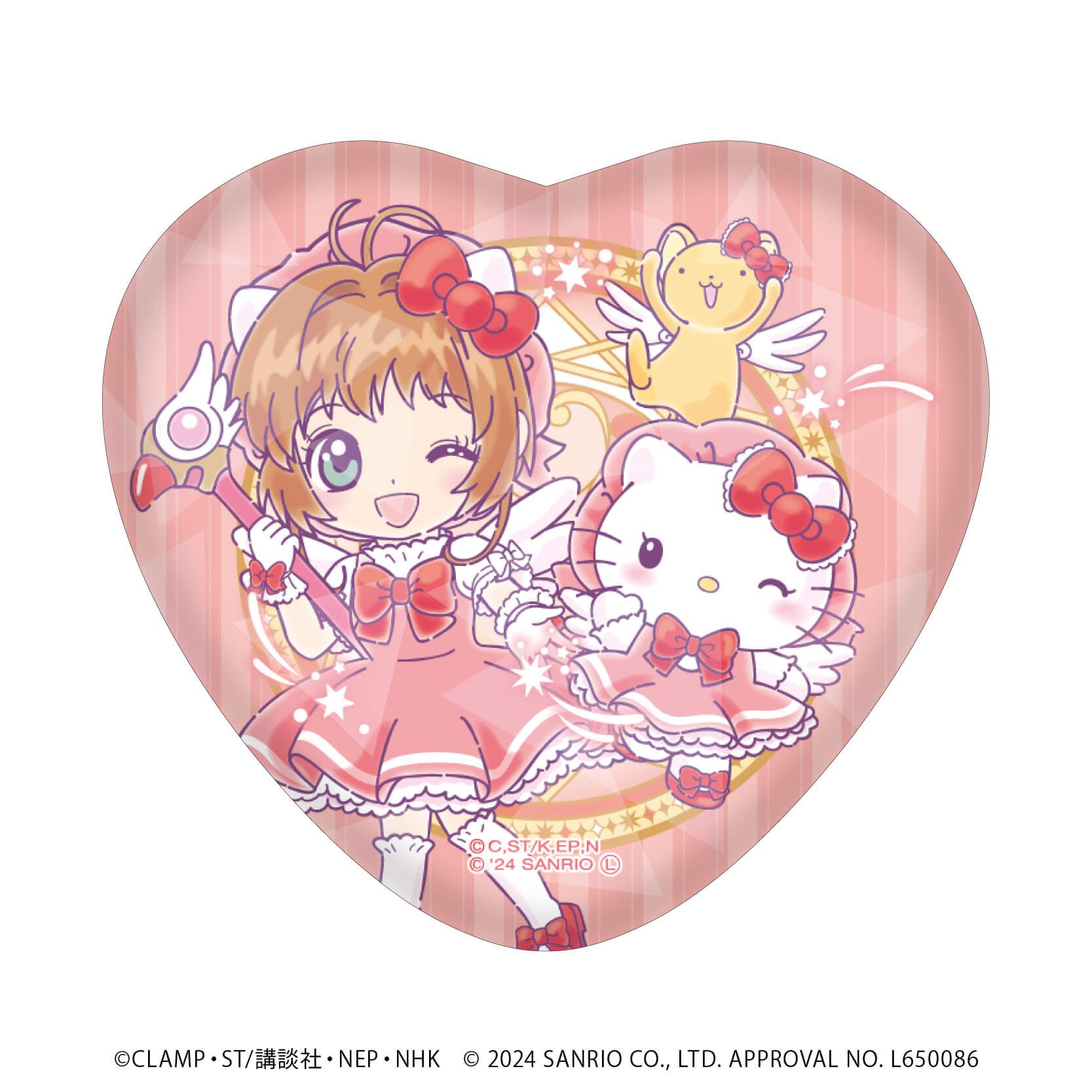 カードキャプターさくら×サンリオキャラクターズ｜ホログラムハート缶