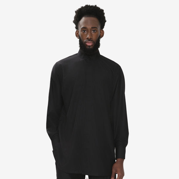 Oversized_Band_Collar_Shirt_on