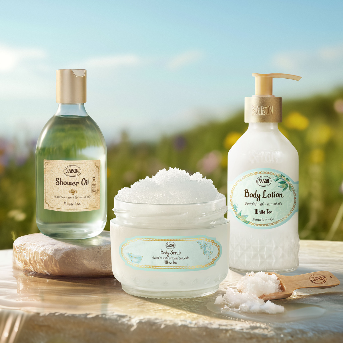 ボディリチュアルキット (ホワイトティー)』 | SABON (サボン)
