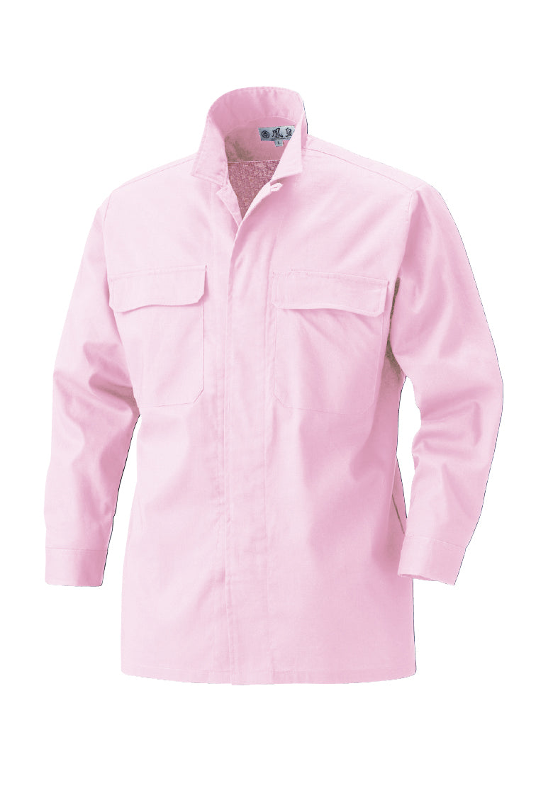 HOOH 3700 鳳皇 綿100％ 長袖立衿シャツ【通年用】- 作業服の