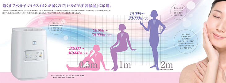 保湿器 加湿器 コロナ ミスト ナノサイズ マイナスイオン 美容 エステ