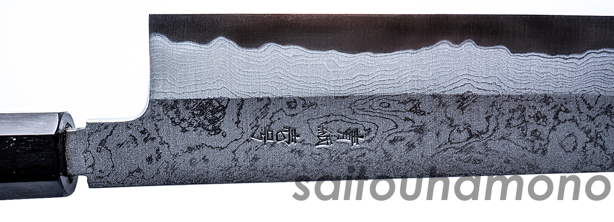 唐津厚広青一鋼割込ダマスカス和牛刀の通販「サイトウ刃物店」