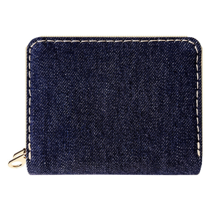 財布の百貨店公式】 児島デニム 蛇腹 ダブルファスナー 財布 メンズ
