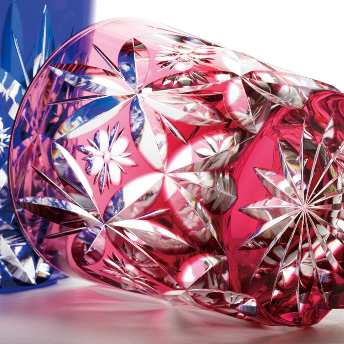 M-296-2 笹の葉星文様 オールド ペア – 硝子工房 彩鳳