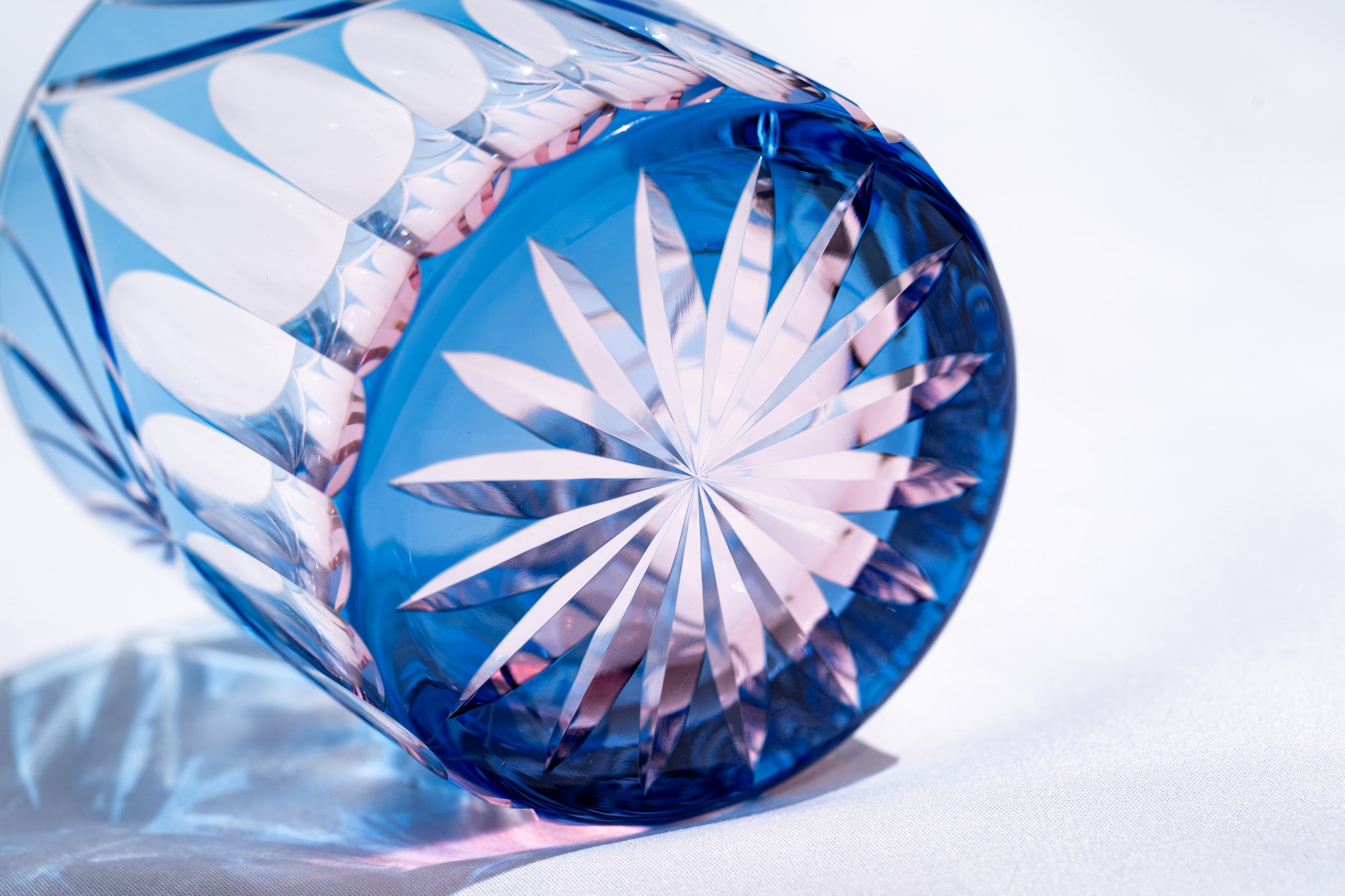 M-3067-2BP 花籠文様 ミニオールド ペア ブルー・ピンク – 硝子工房 彩鳳