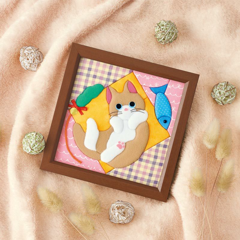 ミニフレーム・くつろぎ子猫｜株式会社さくらほりきり