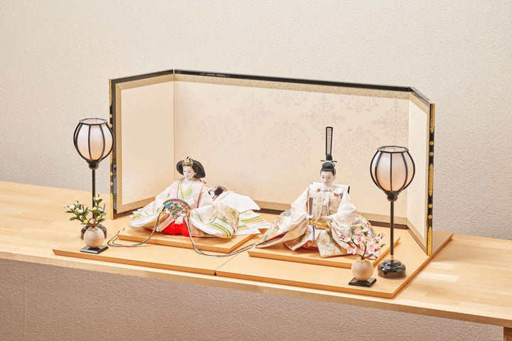 うららか、金と松のおひなさま – 人形工房 左京