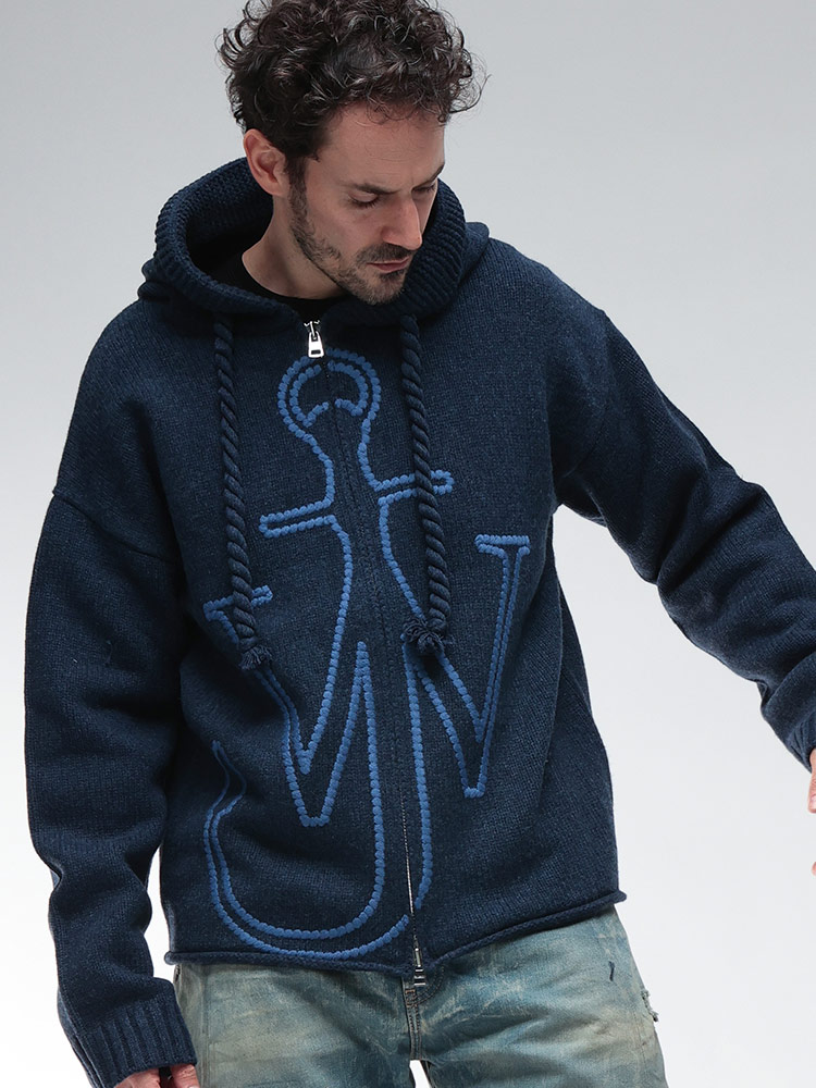 JW ANDERSON (ジェイダブリューアンダーソン) BIGロゴ フルジップ