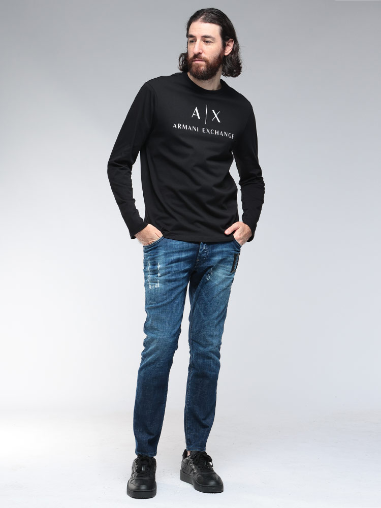 ARMANI EXCHANGE (アルマーニ エクスチェンジ) ロゴプリント クルー