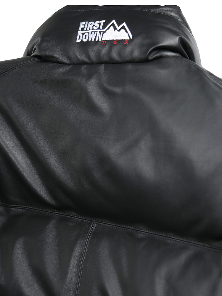FIRST DOWN USA (ファーストダウンユーエスエー) ラムレザー 胸ロゴ