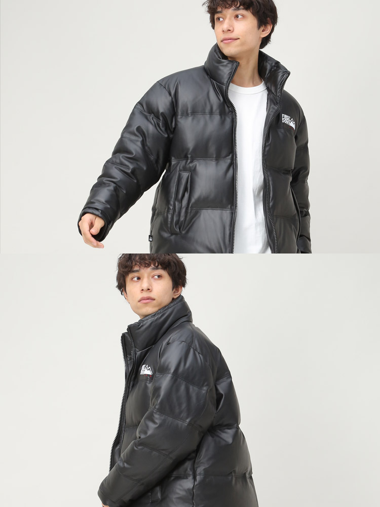 FIRST DOWN USA (ファーストダウンユーエスエー) ラムレザー 胸ロゴ