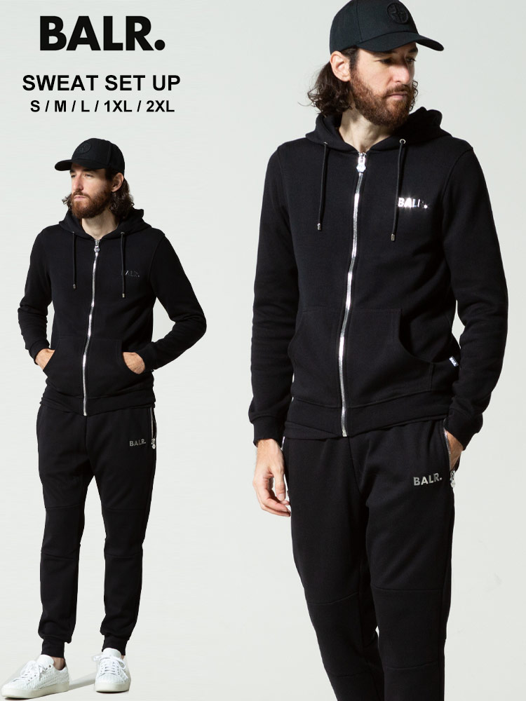BALR. (ボーラー) メタルロゴ フルジップ パーカー ロングパンツ
