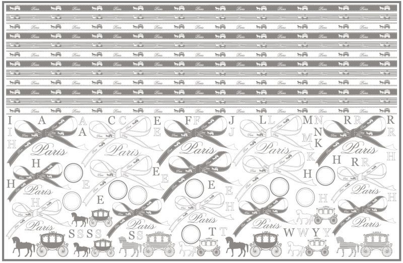 ポーセラーツ転写紙】単色転写紙 グレー A3サイズ | ポーセラーツ転写