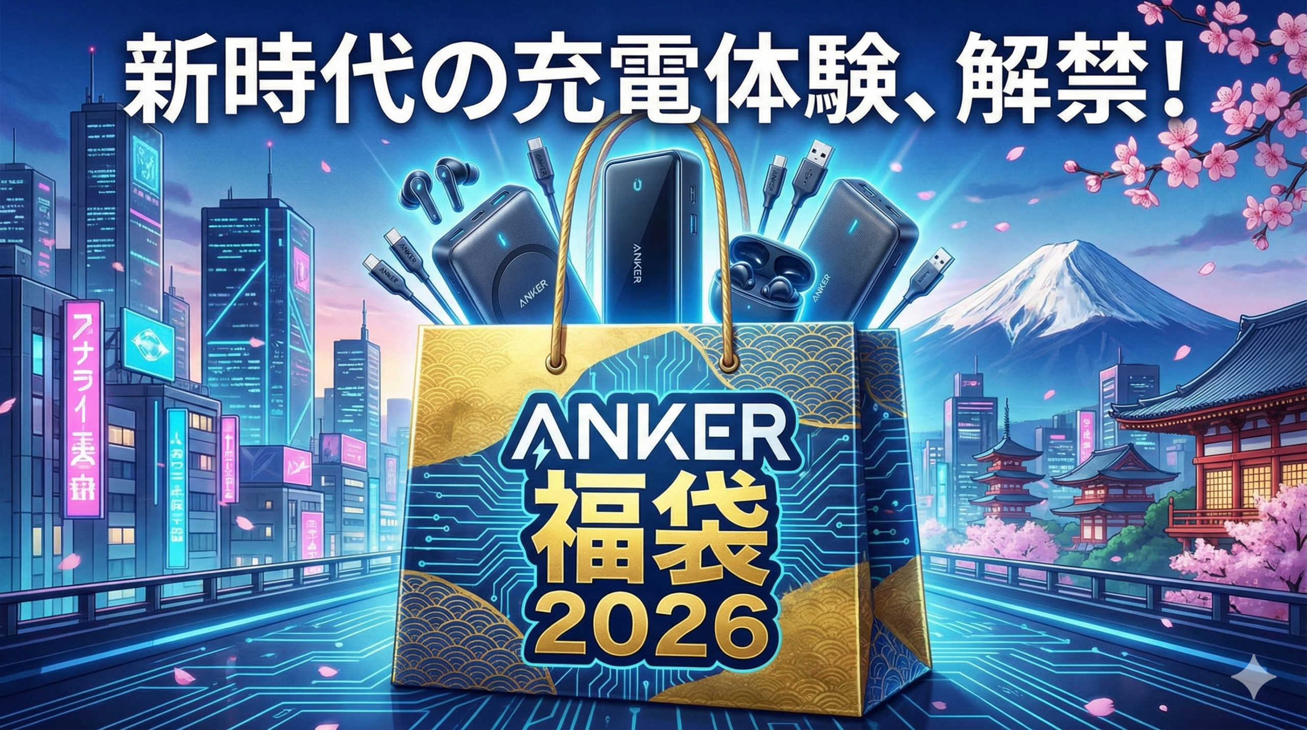 アンカー(Anker)福袋2026】12/27発売開始!中身ネタバレと予約方法は
