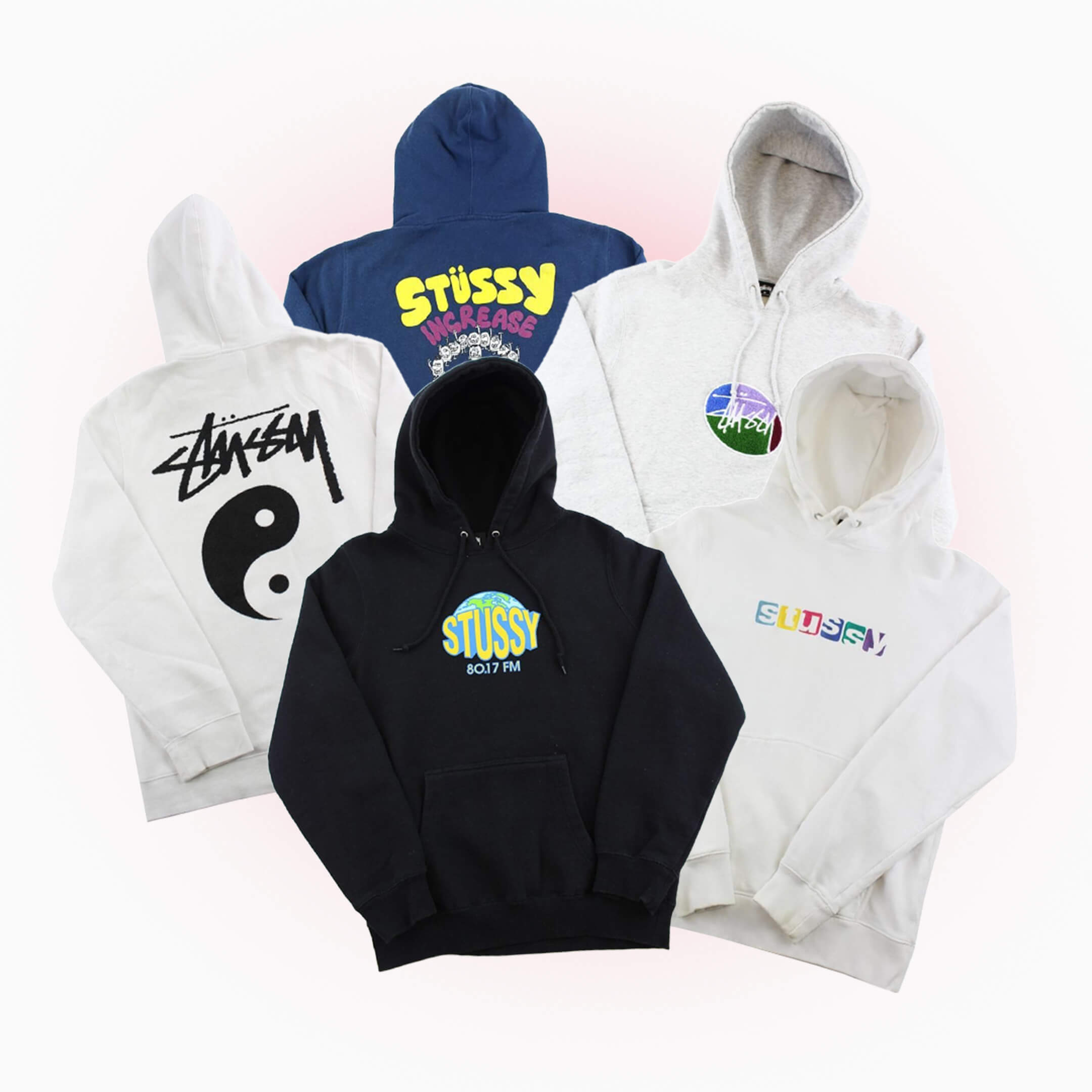 Stussy Hoodie Wholesale Box | x25 Authentic Stussy Hoodies