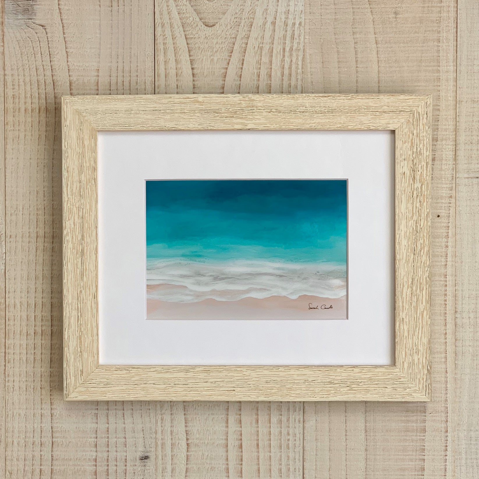 Sarah Caudle / サラカードル】”Waves of Happiness”Matted Print