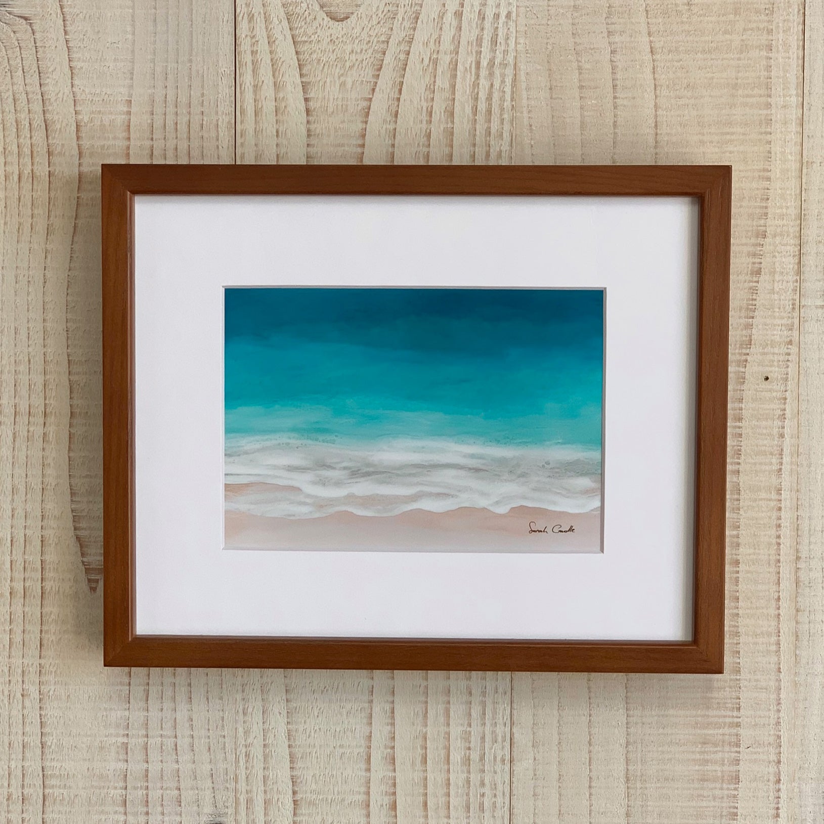 Sarah Caudle / サラカードル】”Waves of Happiness”Matted Print