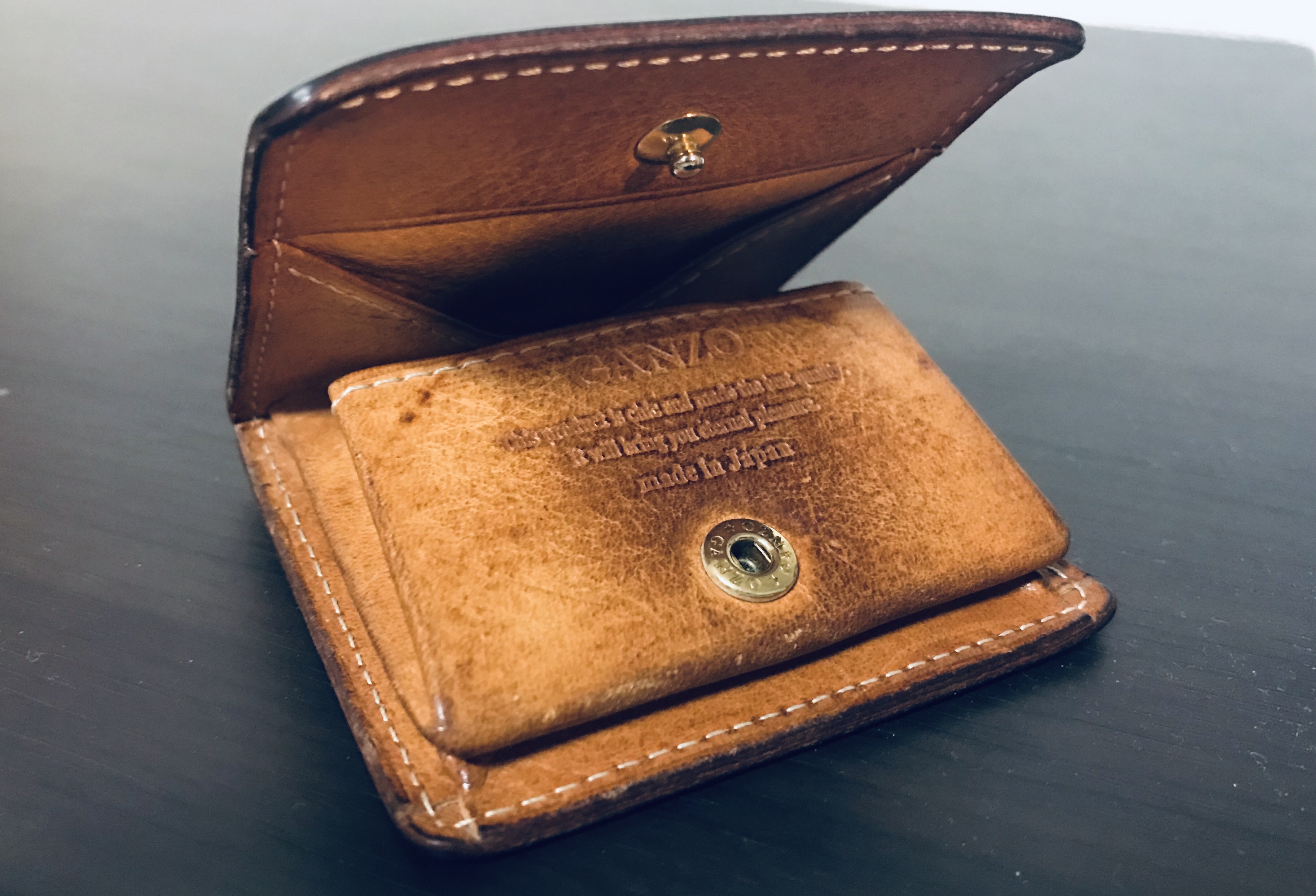 3年使用】GANZO（ガンゾ）シンブライドル小銭入れレビュー