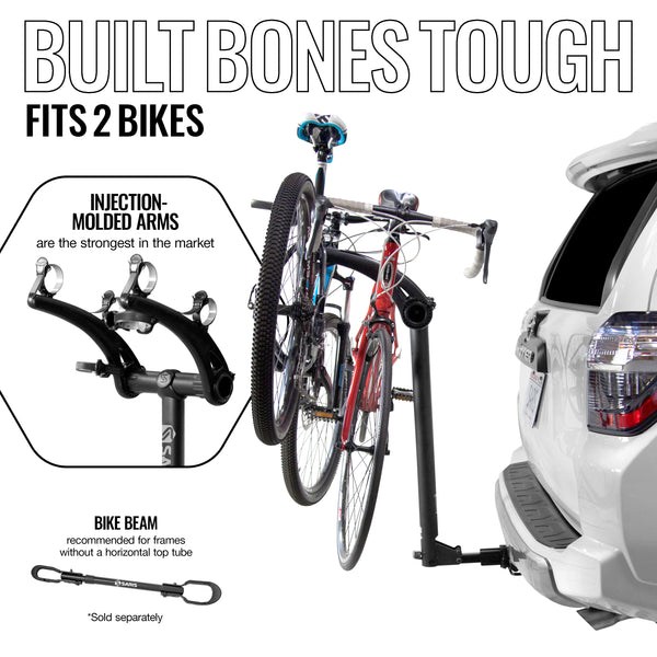 Bones 2-Bike Hitch Rack With Easy Fold Design and Tilting Base – Saris