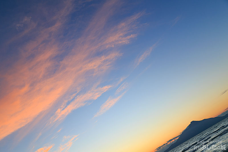おまけの夕焼け ｜ 民宿あしたの城