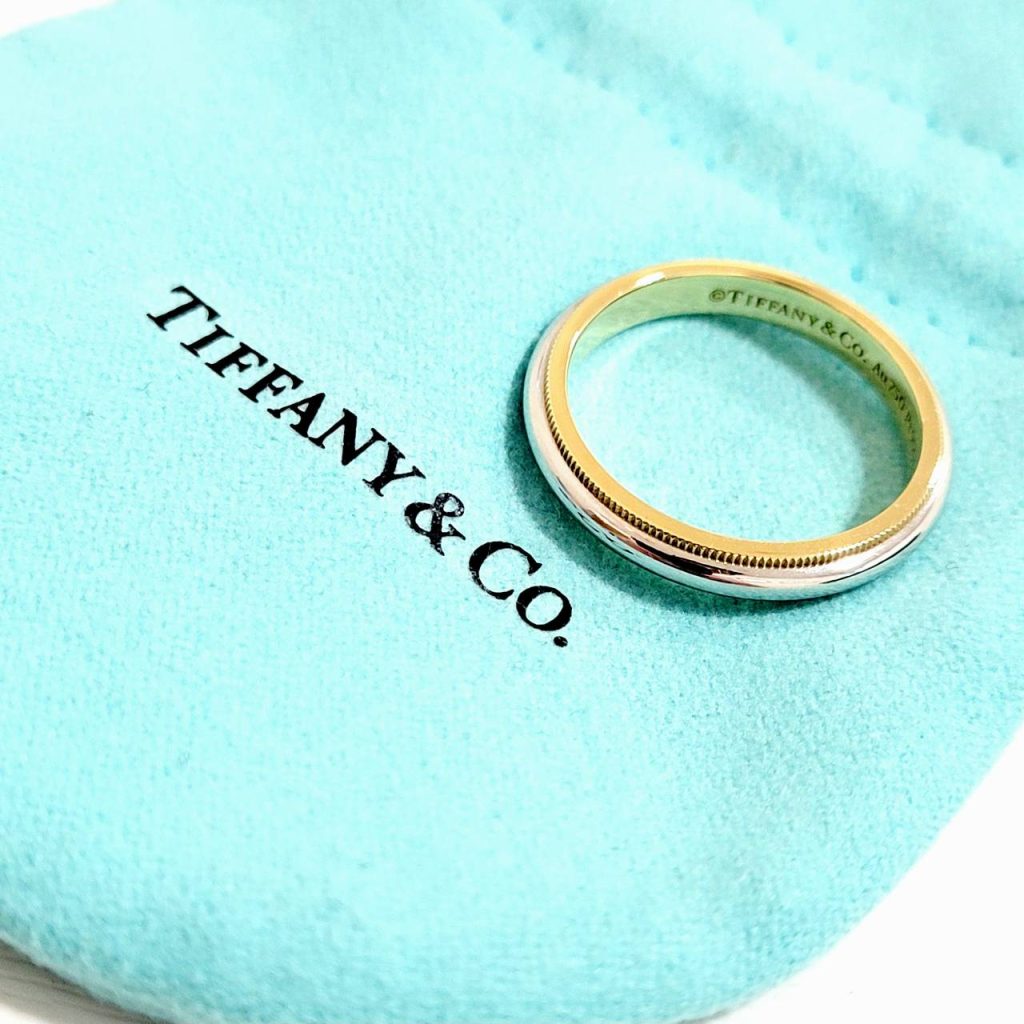 Tiffany&Co. ティファニー トゥギャザー ミルグレイン バンド リング
