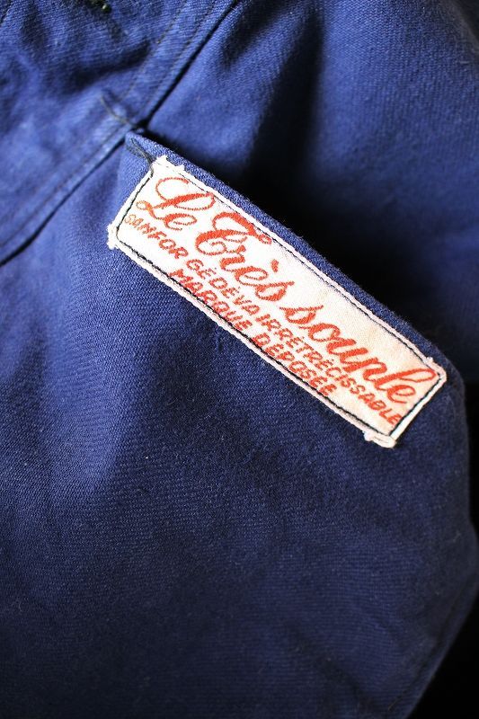 フランス】1950年代頃のコットンツイルワークジャケット(Le Cres
