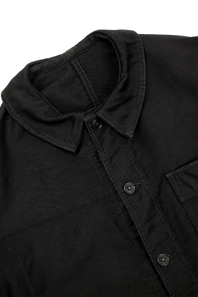 フランス】1950年代頃のブラックモールスキンワークジャケット（Le CabLe）