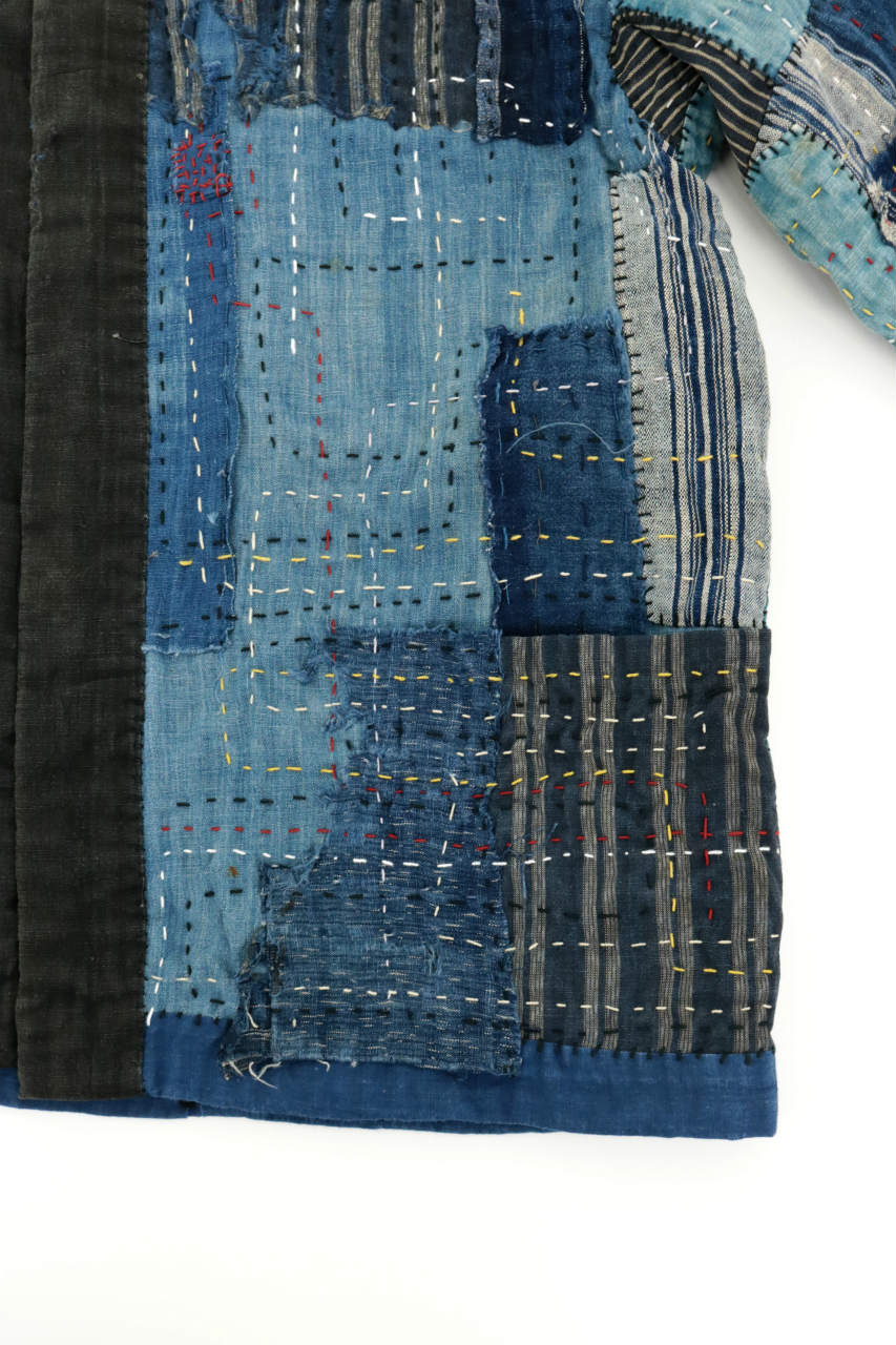 SUPER BORO BORO】藍染古布×ビンテージリメイク スーパーボロボロ半纏