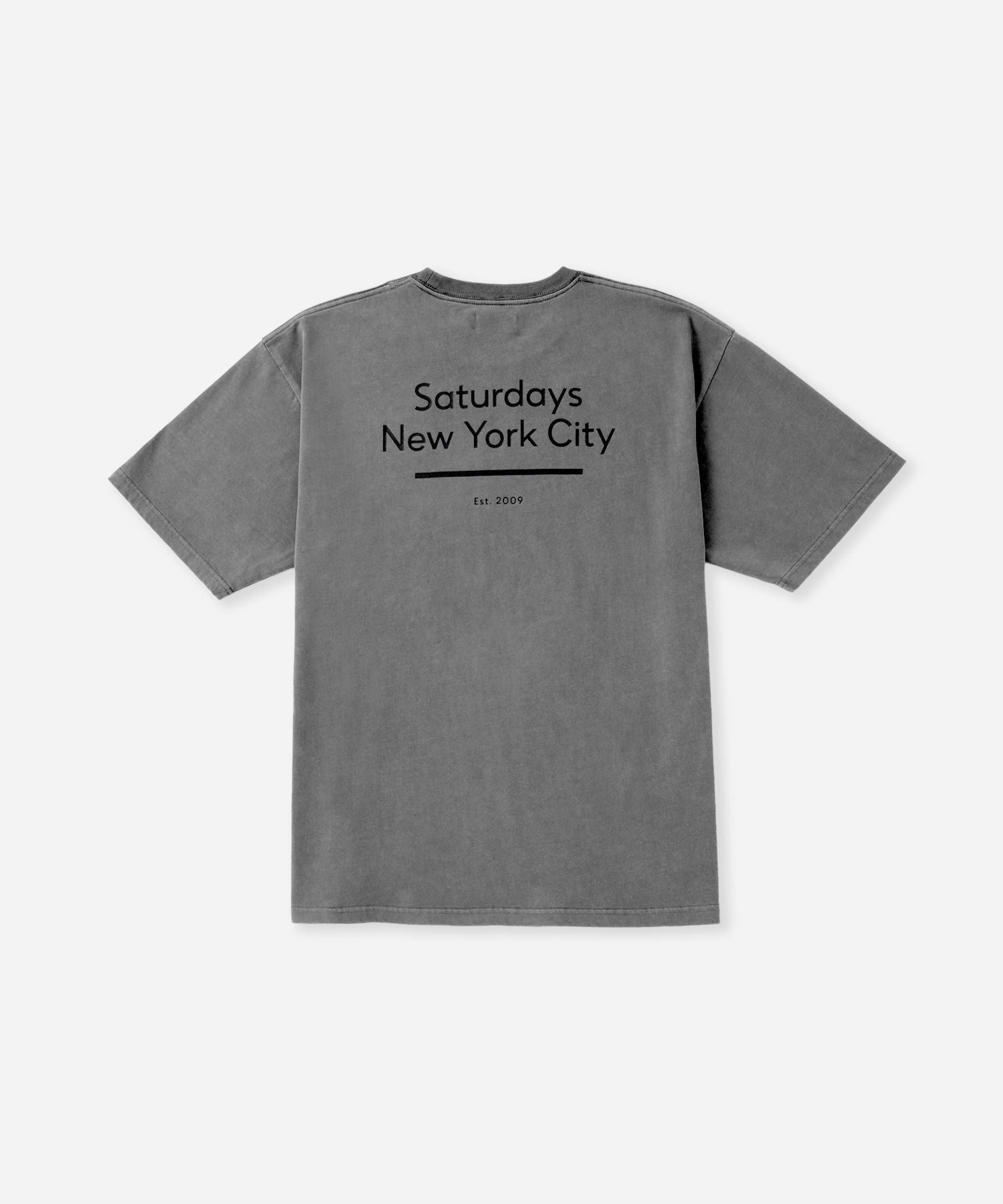 Pigment Dyed Back Printed SS T-Shirt | Saturdays NYC Japan