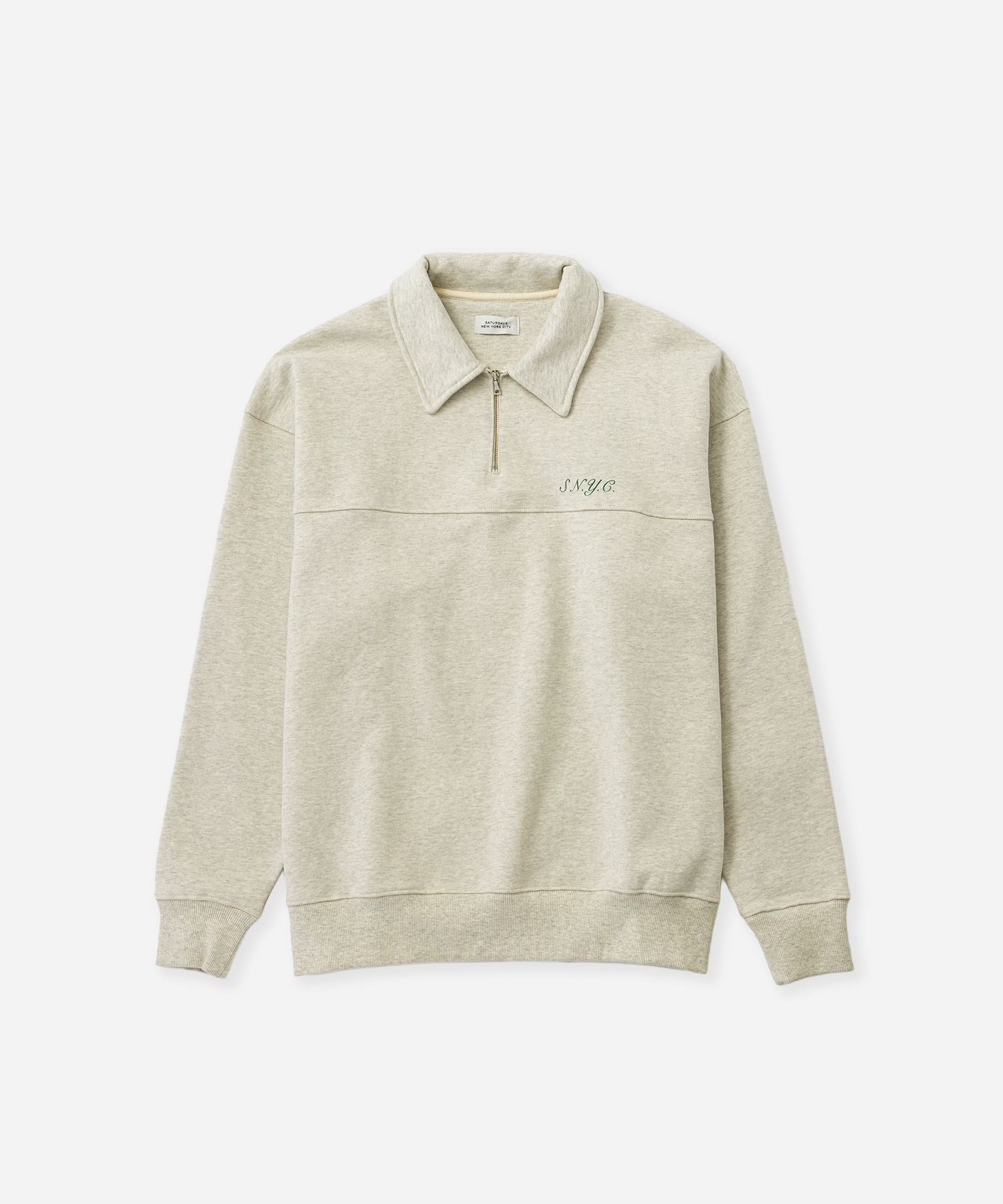 Mott Relaxed Quarter Zip Sweatshirt | Saturdays NYC Japan