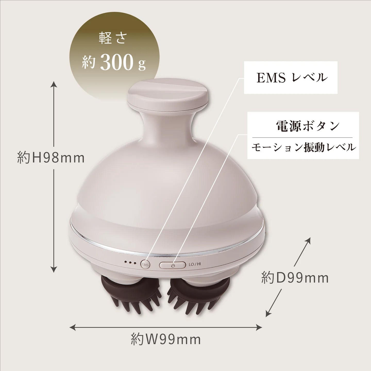 FESTINO（フェスティノ） 充電式 EMS ヘッドスパ プレミア SMHB-044