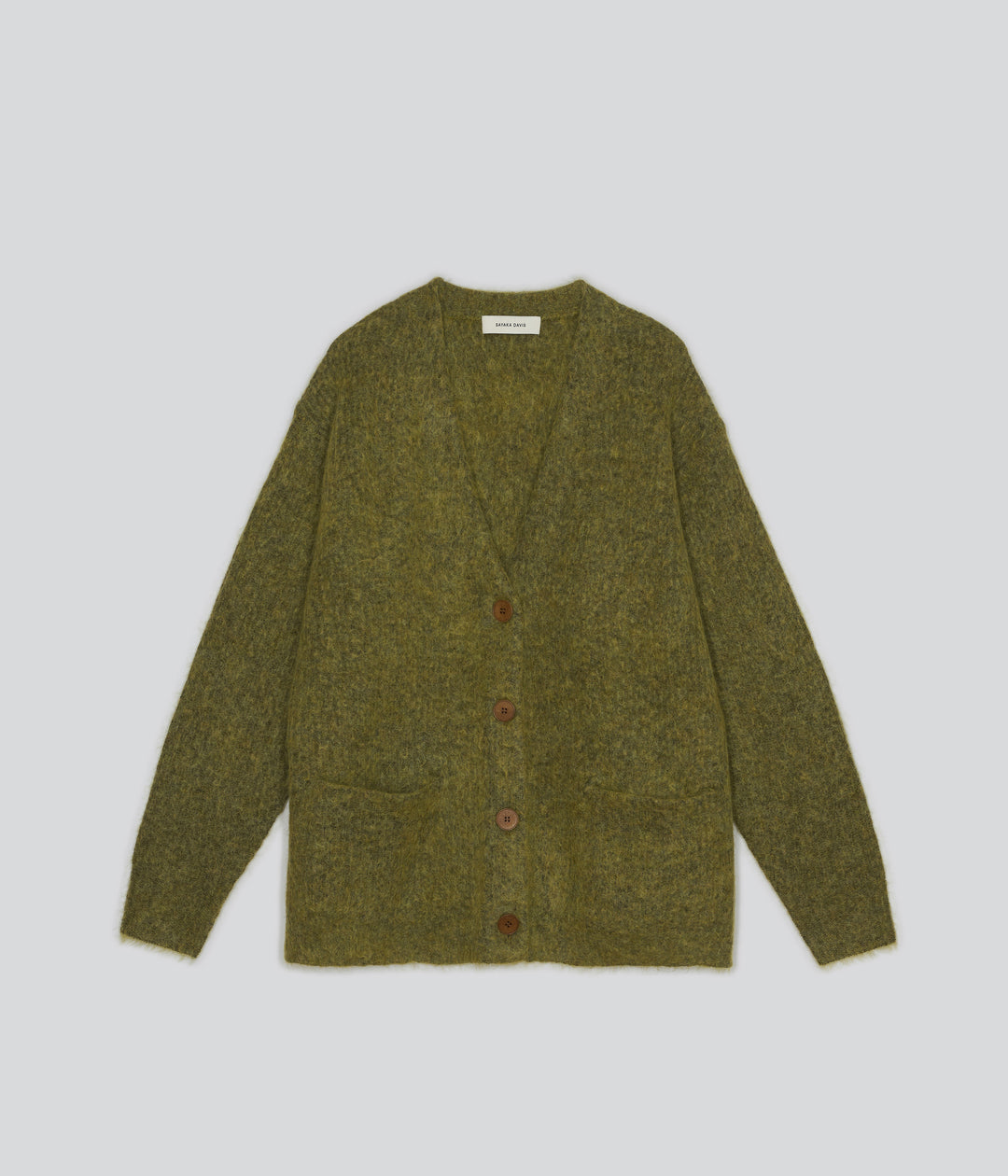 Mohair Cardigan in Matcha – SAYAKA DAVIS NEW YORK