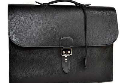 売切】エルメス サックアデペッシュ41 フィヨルド ビジネスバッグ