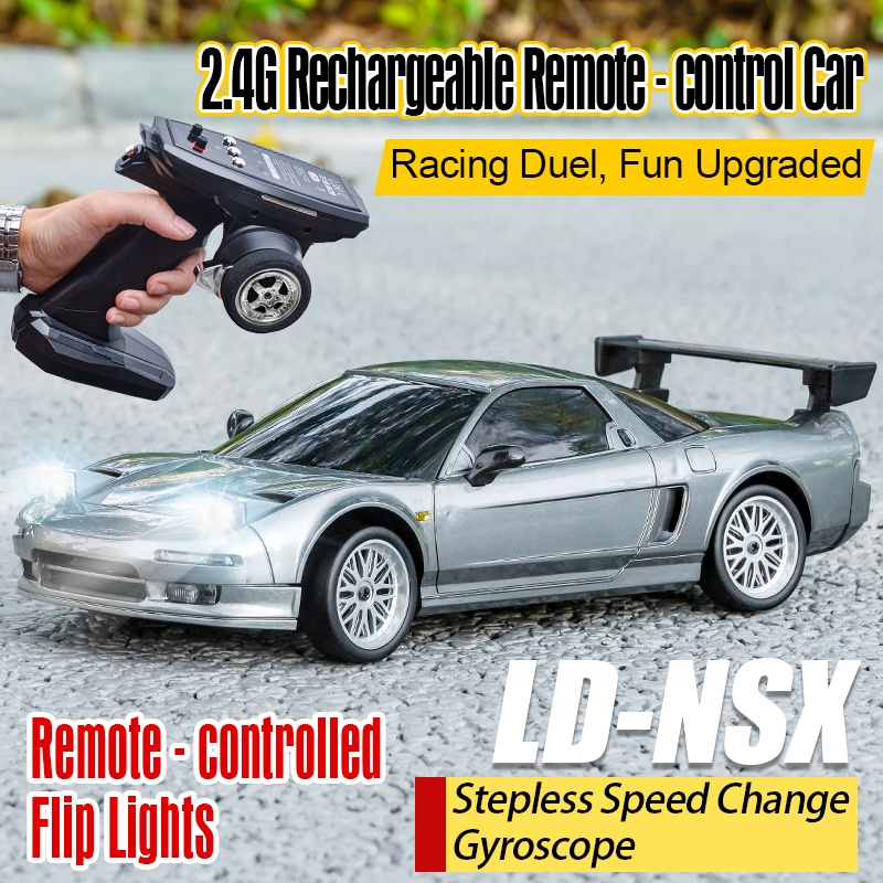 LDRC 1803 1:18 NSX RTR Drift RC Car with LED Lights & Gyro – Ideal