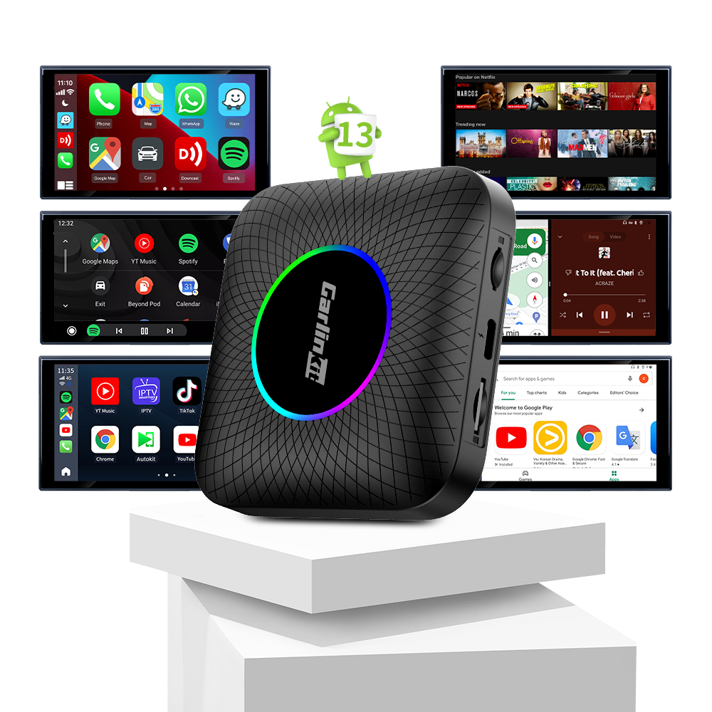 Carlinkit Tbox Ambient LED 128GB - Versatile Car Entertainment