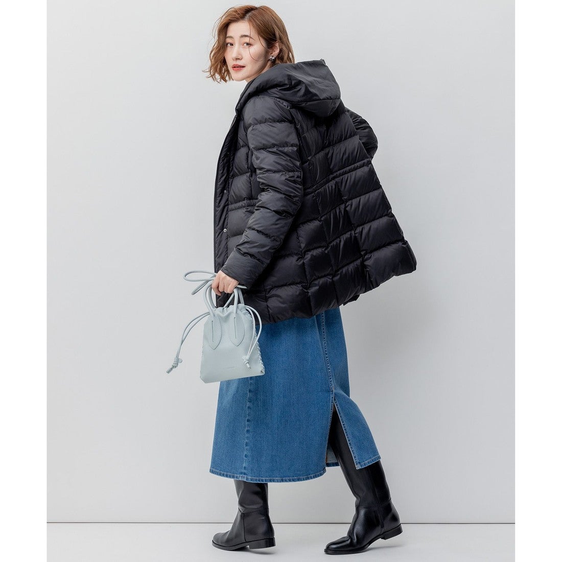 23区 【洗える】シレータフタ ショート ダウンコート （ベージュ系