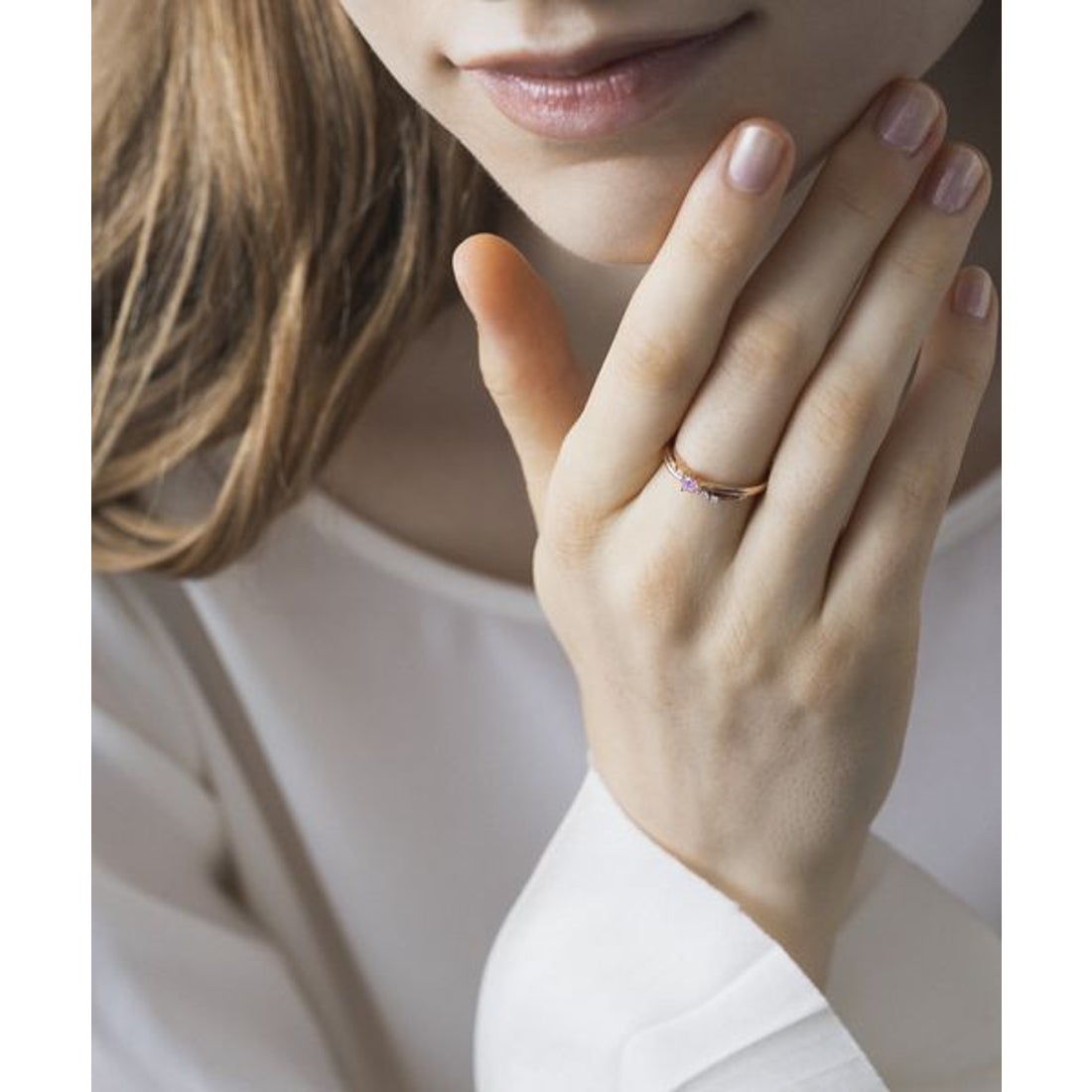 ヨンドシー 4℃ K10ピンクゴールドリング （ピンクゴールド