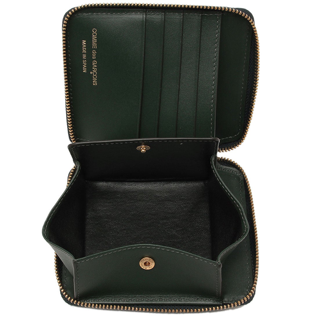 コムデギャルソン COMME des GARCONS 二つ折り財布 ミニ財布 グリーン