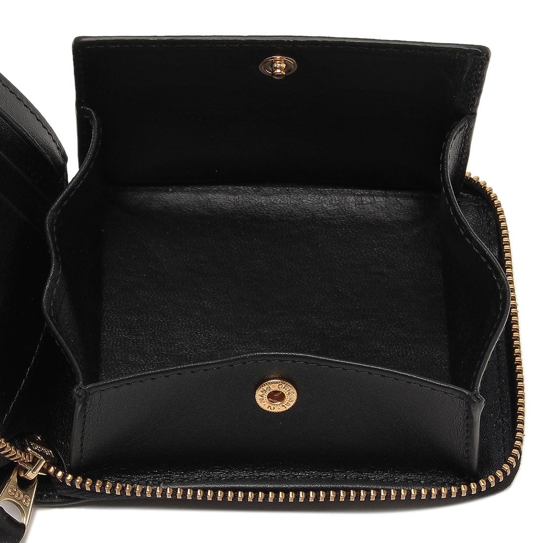 コムデギャルソン COMME des GARCONS 二つ折り財布 ミニ財布 ブラック