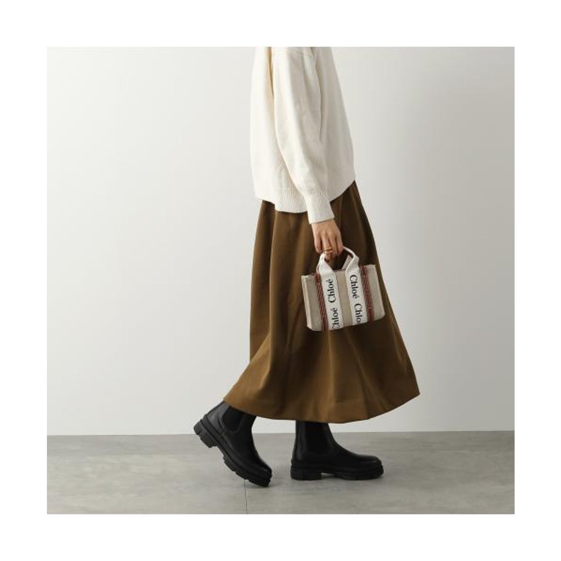 クロエ Chloe Chloe ショルダーバッグ WOODY MINI ウッディ ミニ （(3