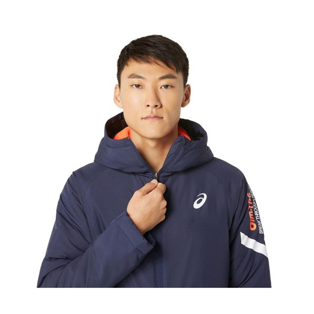 アシックス ASICS A-I-M中わたロングコート （ミッドナイト