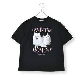 ジディー ZIDDY 【はまちこちゃんねる×ZIDDY】ラテ＆ポテTシャツ(130