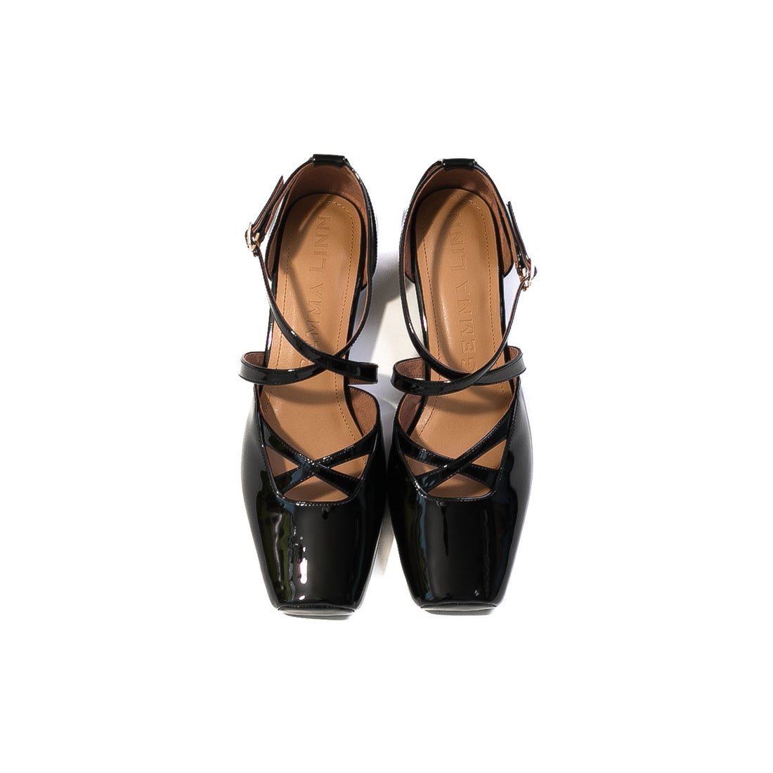 ダニエラアンドジェマ Daniella & GEMMA スクエアトゥクロスストラップ