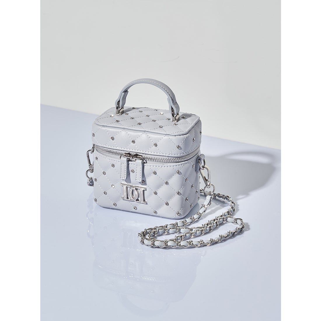 ダーリッチ Darich キルティングビジュースクエアミニバッグ