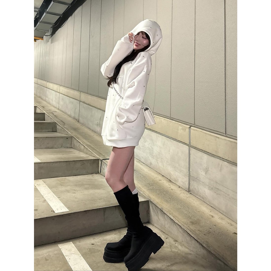 ダーリッチ Darich ウルトラストレッチフラットブーツ （ブラック