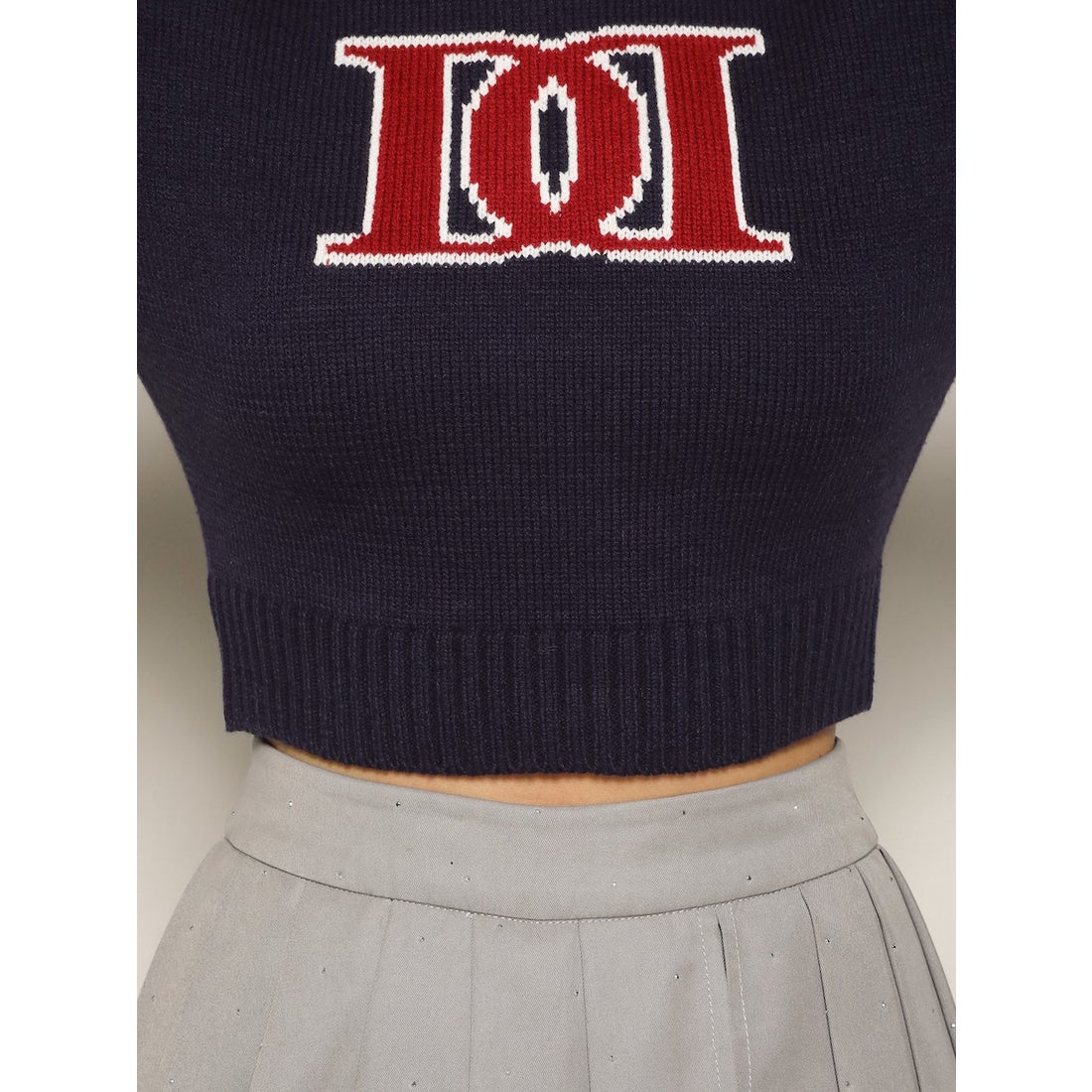 ダーリッチ Darich レトロDDロゴニットトップス （グレー