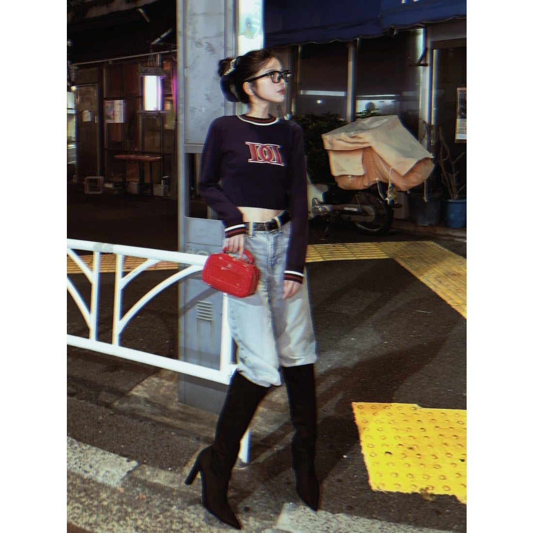 ダーリッチ Darich レトロDDロゴニットトップス （グレー